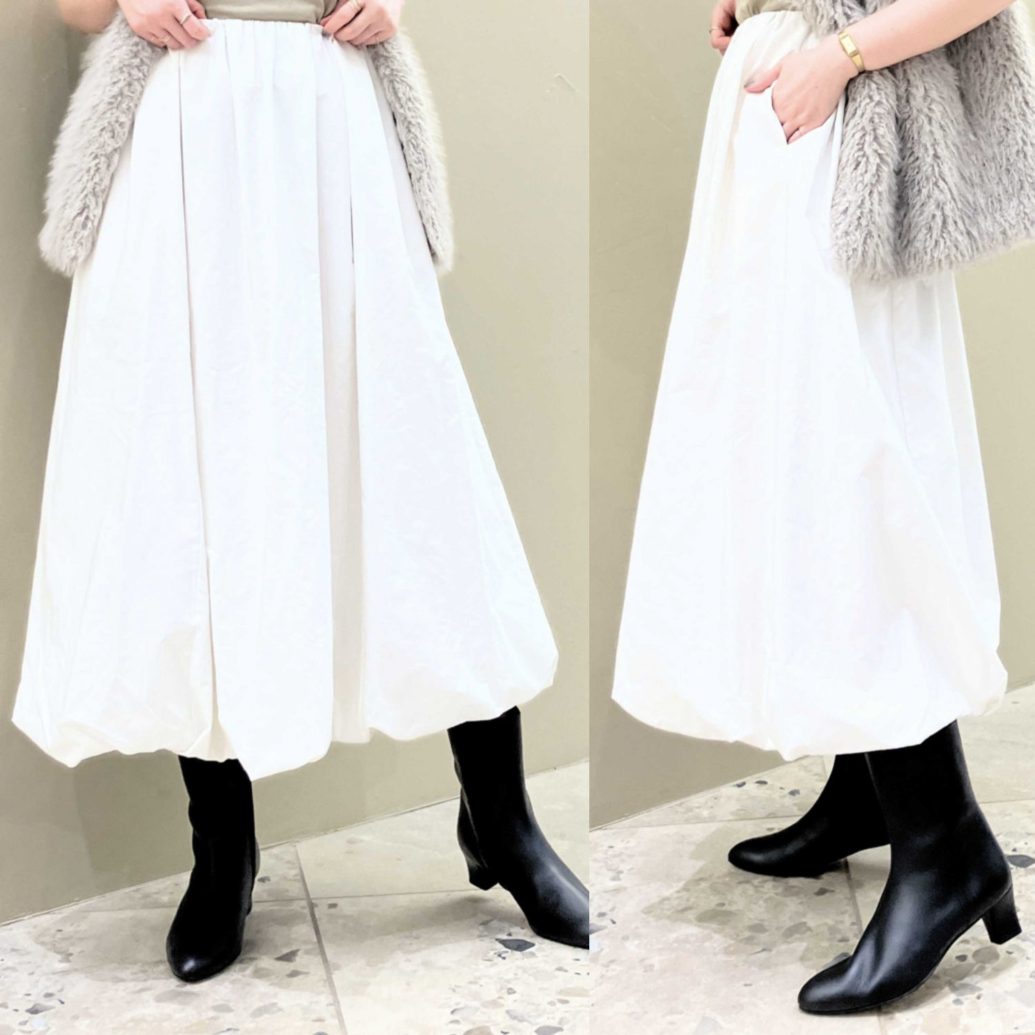 Demi-Luxe BEAMS シャンブレー　バルーン　スカート　定価25300 Demi-Luxe BEAMS〉バルーンスカート | ショップニュース