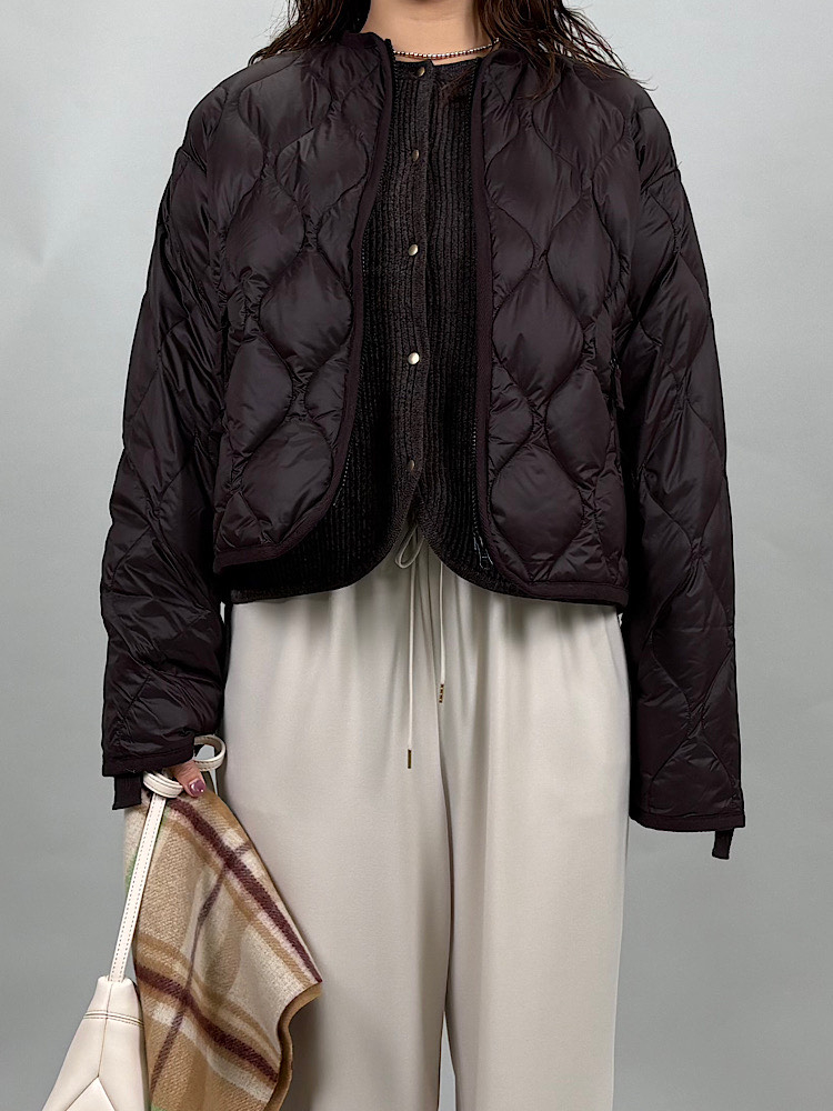 SHIPS WOMENS 『Wai+ × TAION』:〈手洗い可能〉ショート ダウン ジャケット