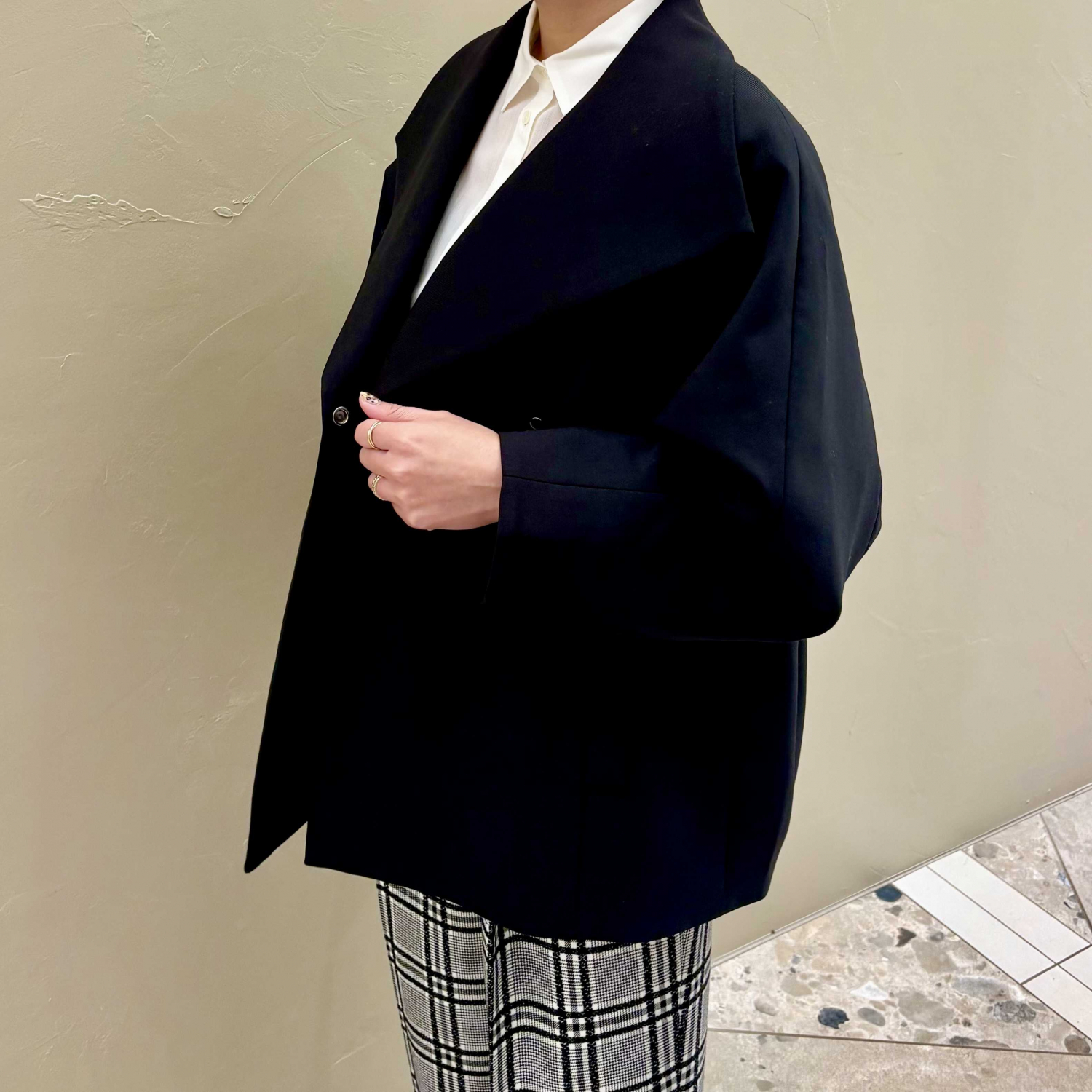 〈Demi-Luxe BEAMS〉スタンドネック 中綿ブルゾン コート .M