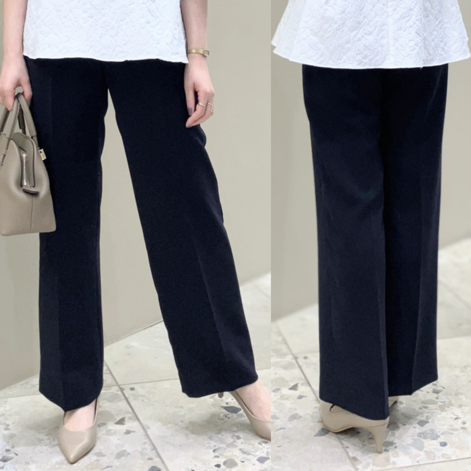 〈Demi-Luxe BEAMS〉ソフトストレートパンツ