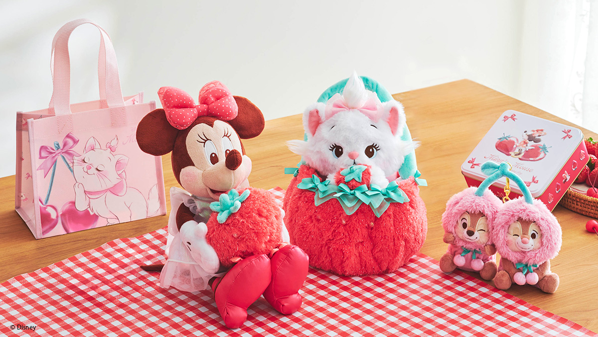 ミニーマウスやマリーと甘いフルーツをテーマにした新コレクション「GLOSSY FRUITS」を順次発売