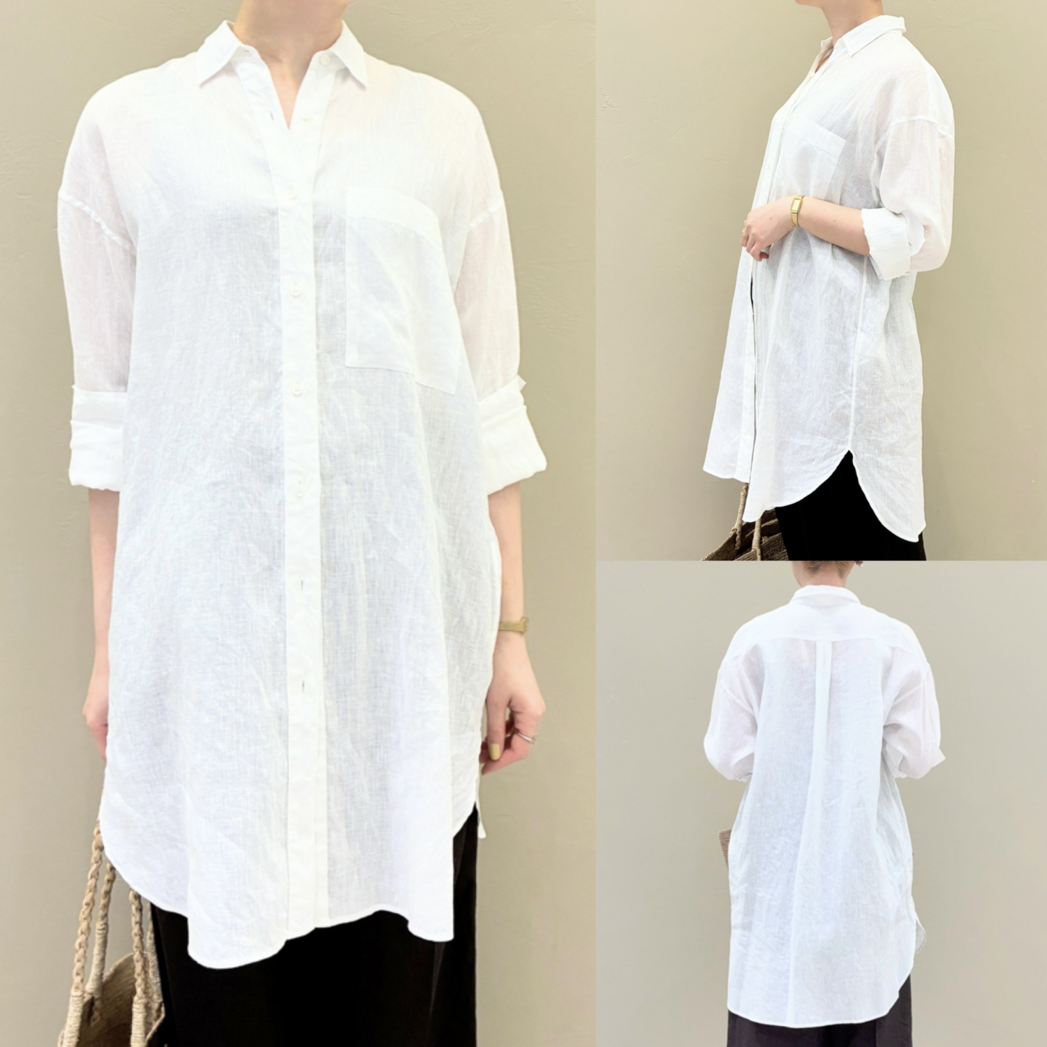 〈Demi-Luxe BEAMS〉ビーチサイドシャツ.M