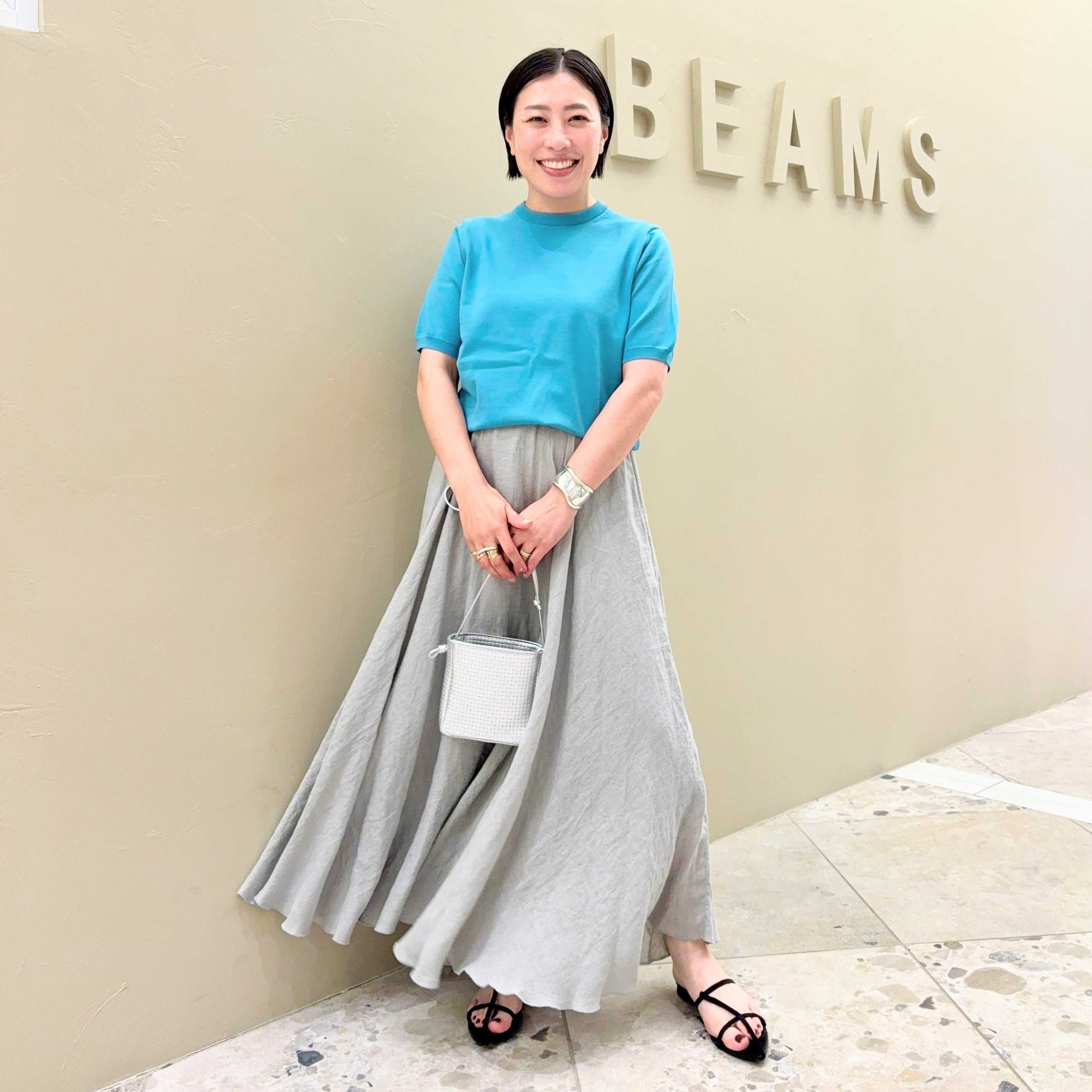 ★美品★ワンピース スカート Demi-Luxe BEAMS AK+1 2way Demi-Luxe BEAMS〉AK+1/2WAYで楽しめるスカート | ショップ