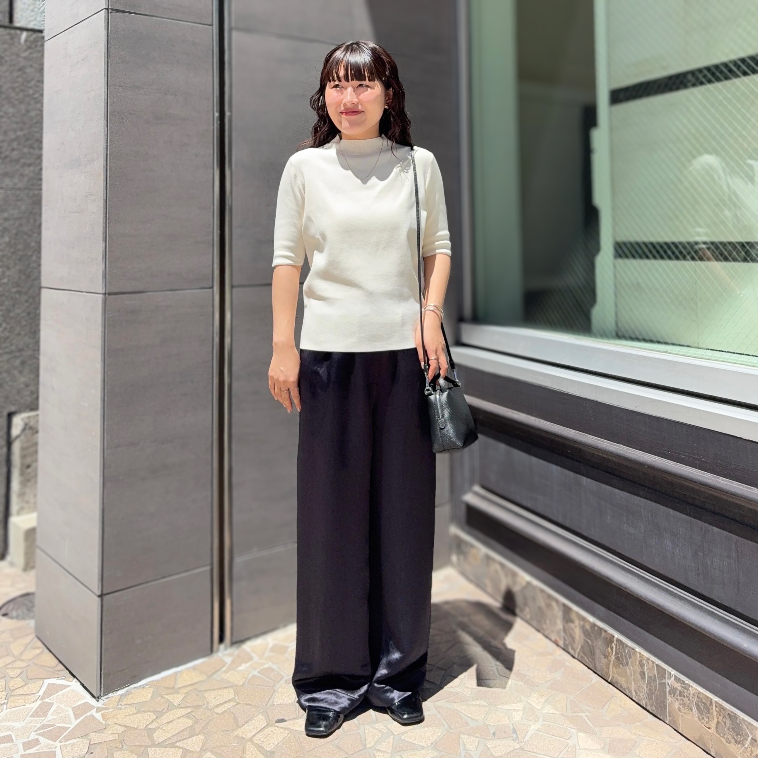 Demi-luxe beams パンツ Demi-Luxe BEAMS〉アセテートサテンワイドパンツ | ショップ