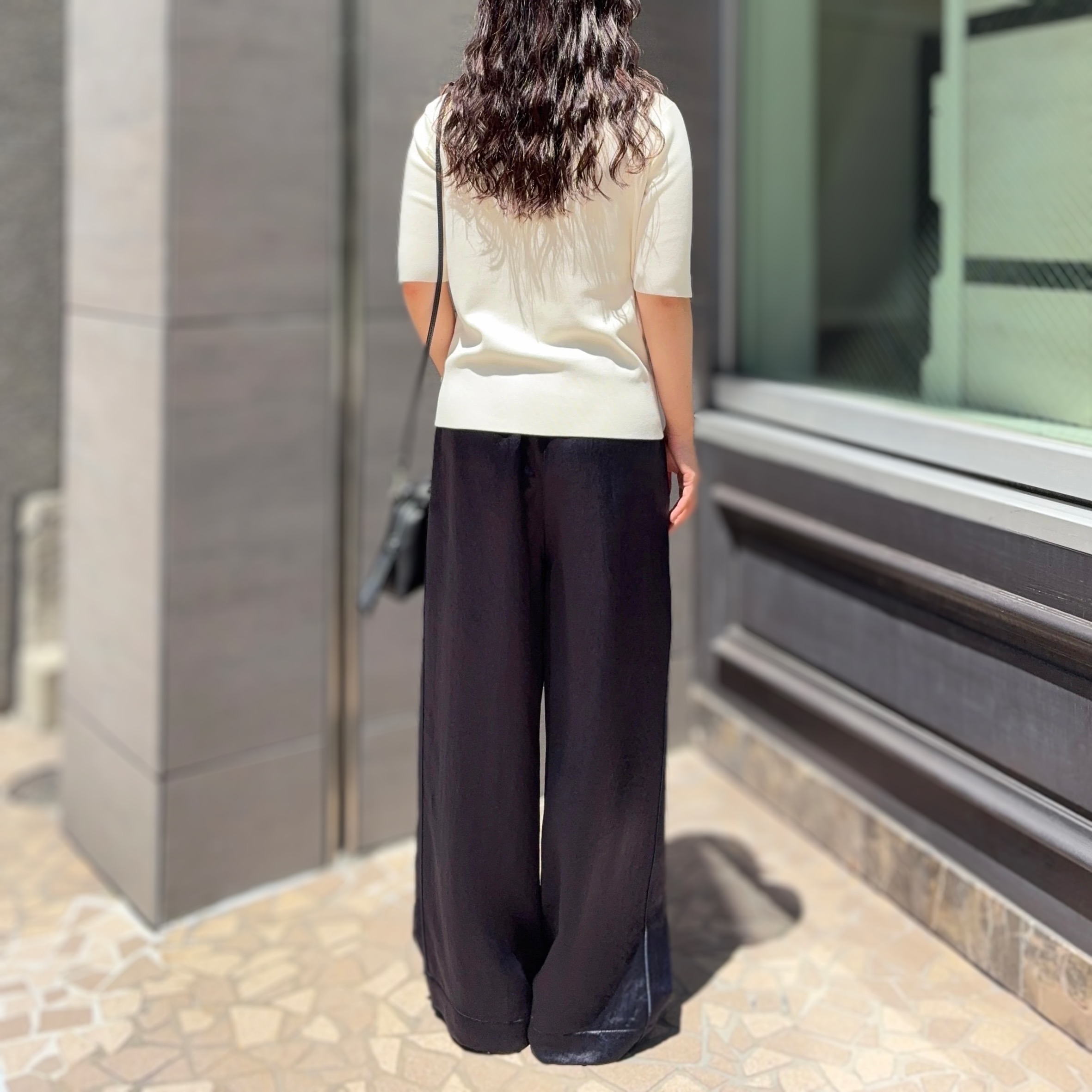 Demi-Luxe BEAMS〉アセテートサテンワイドパンツ | ショップ