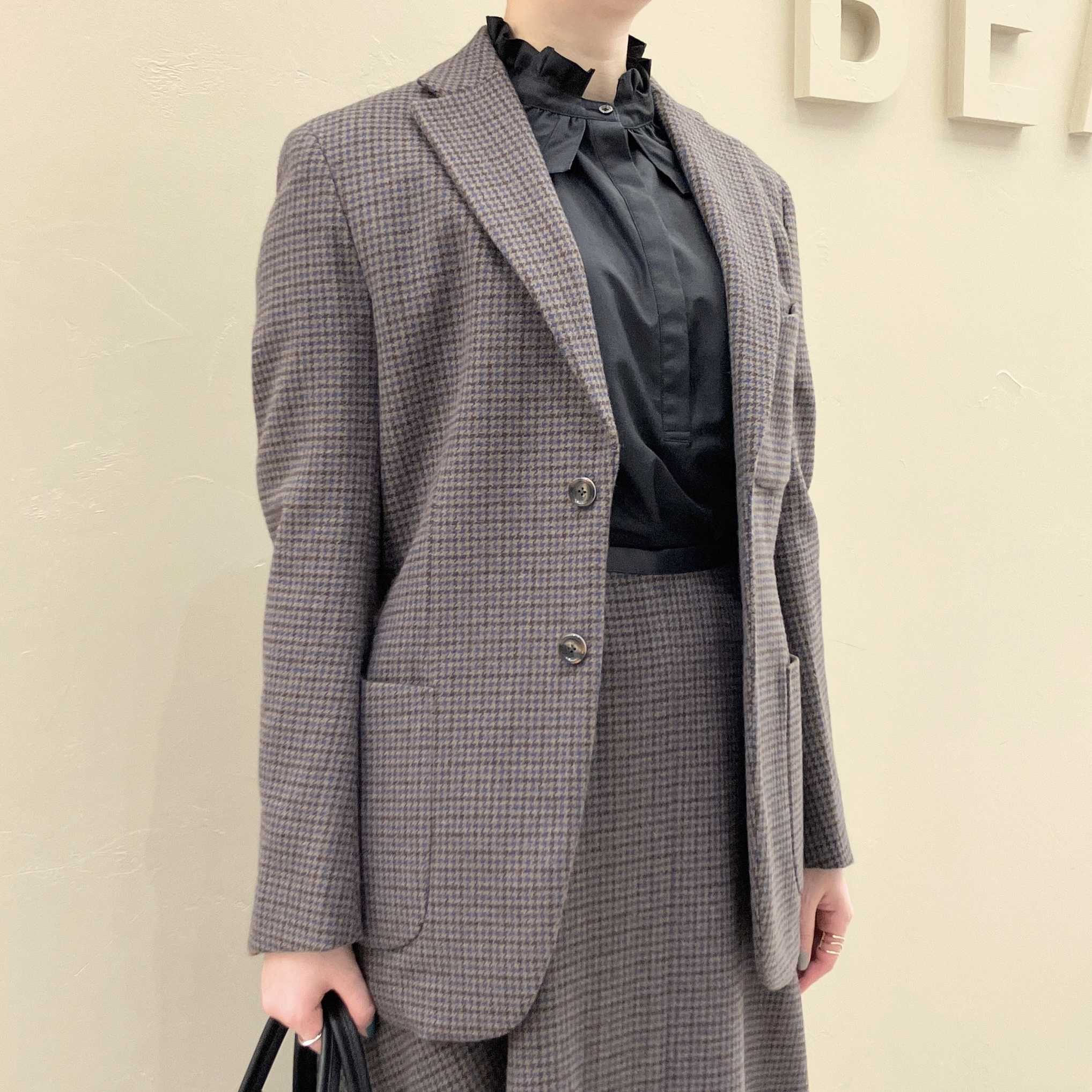 BEAMS F ビームスエフグレンチェック オーバーペーン スーツ 美品 秋冬 BEAMS F ビームスエフ グレンチェック オーバーペーン スーツ