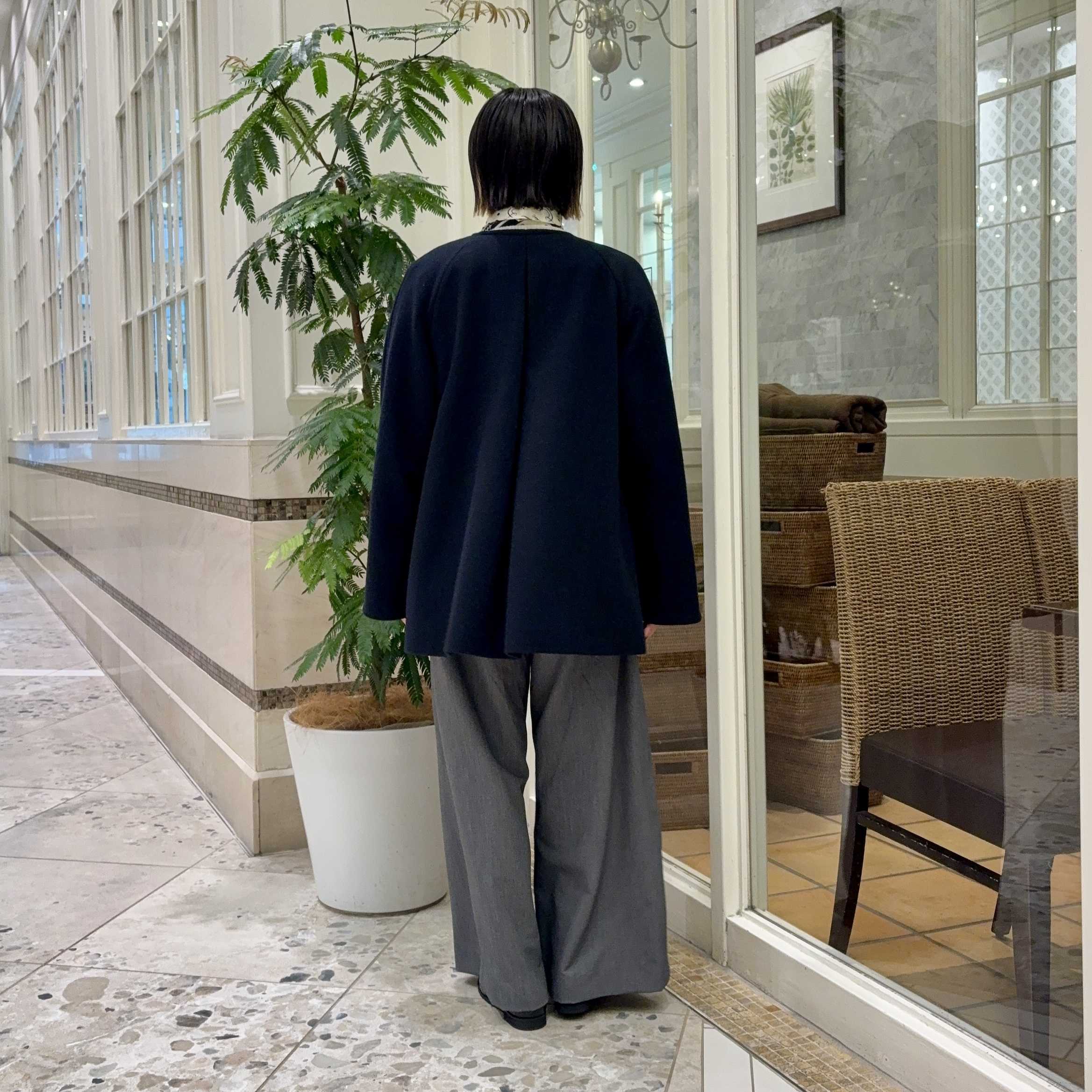 Demi-Luxe BEAMS〉ソフトメルトン ノーカラーコート | BEAMS